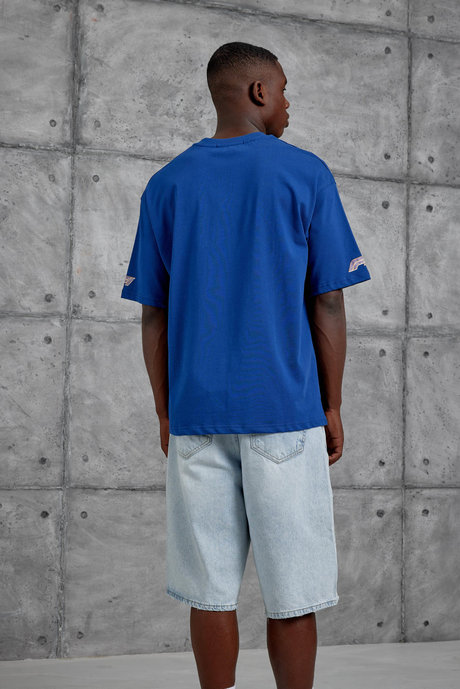 Lacivert F1 Baskılı Oversize Tshirt