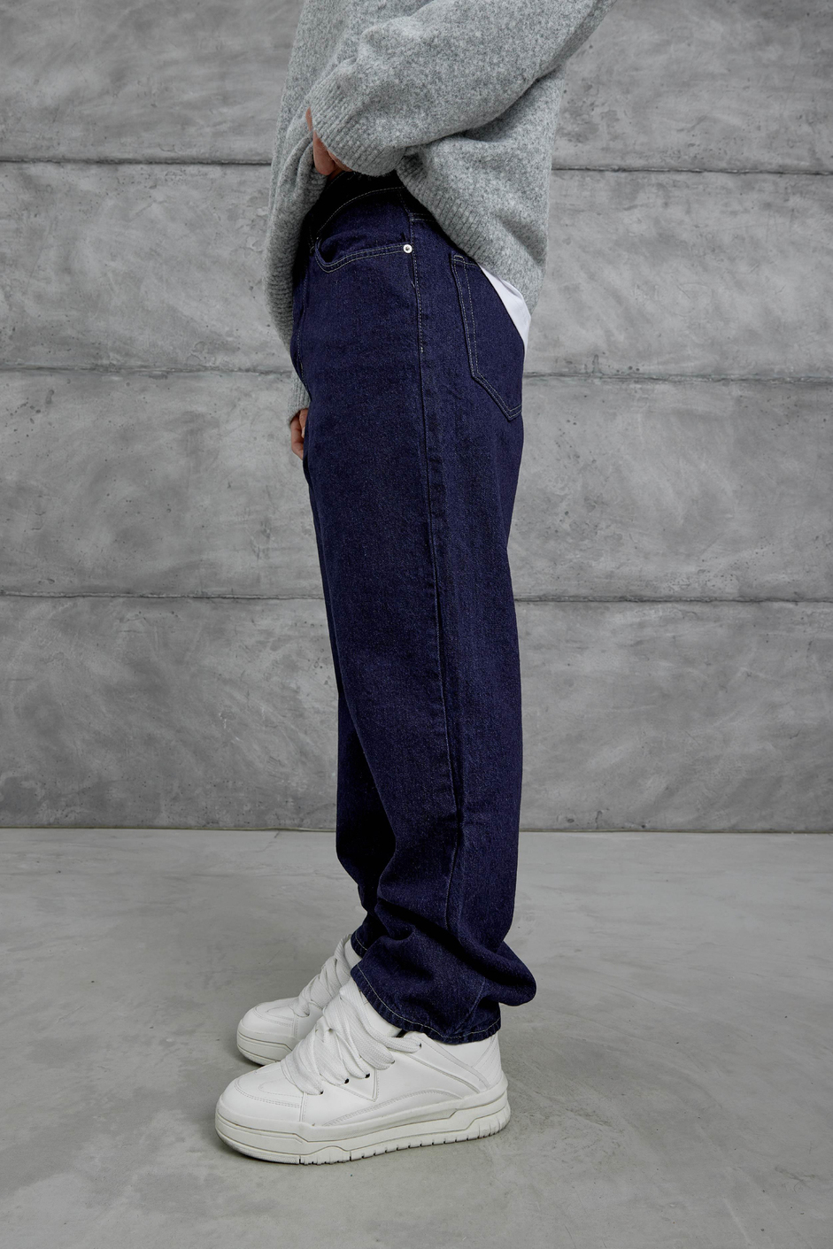 Lacivert Gst Baggy Kalıp Jean