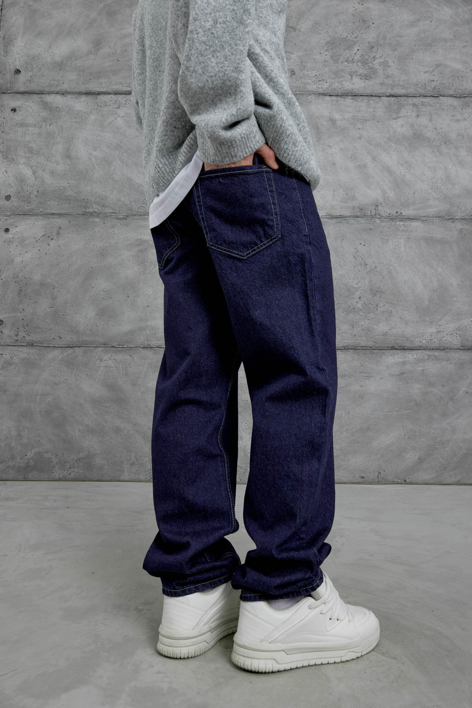 Lacivert Gst Baggy Kalıp Jean