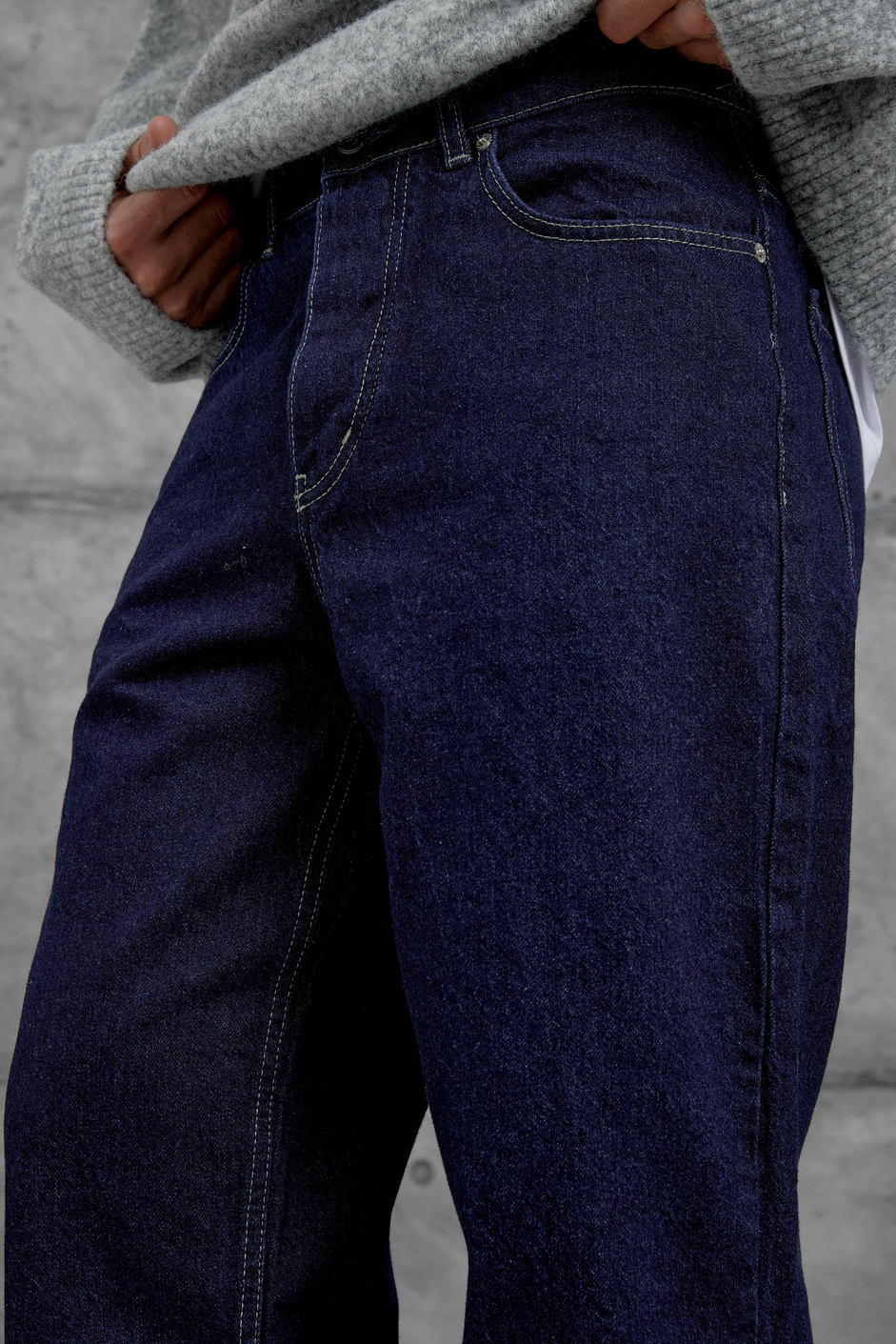 Lacivert Gst Baggy Kalıp Jean