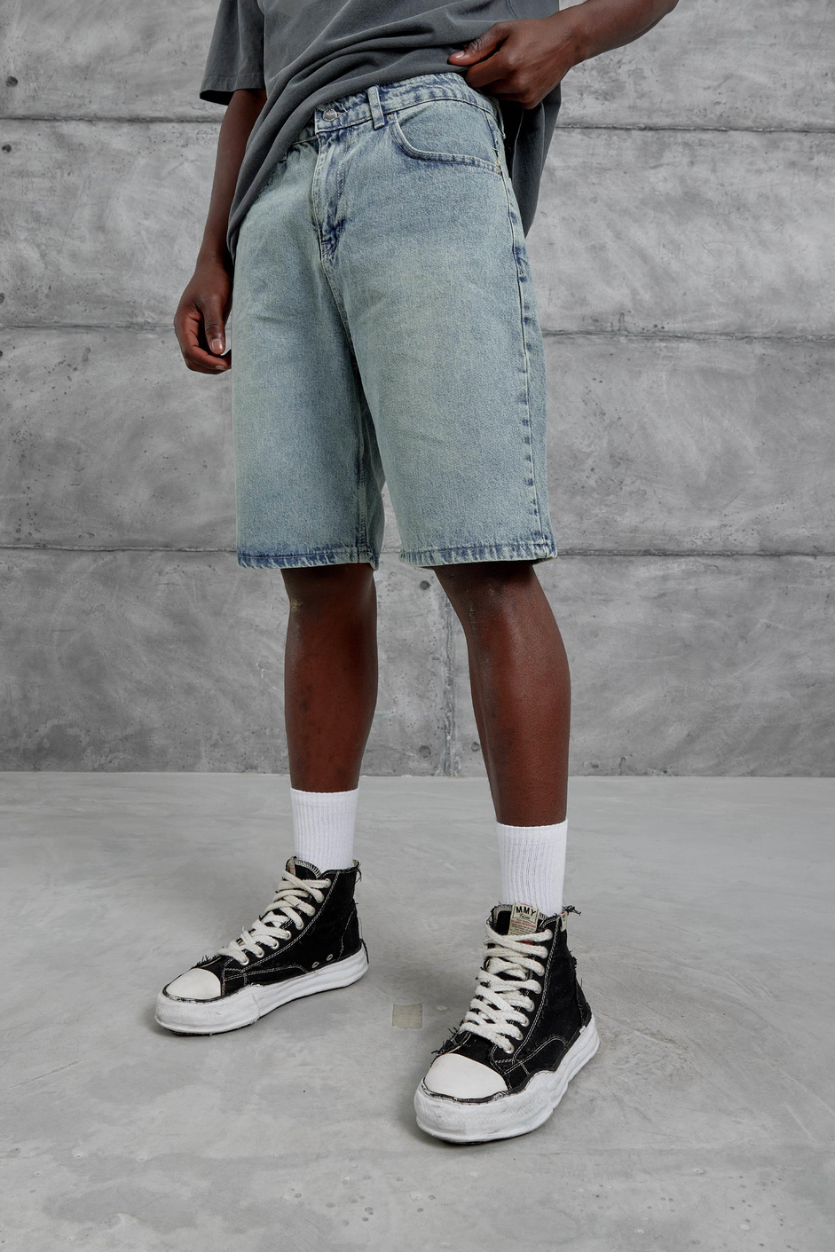 Lacivert Mb Oversize Kot Şort