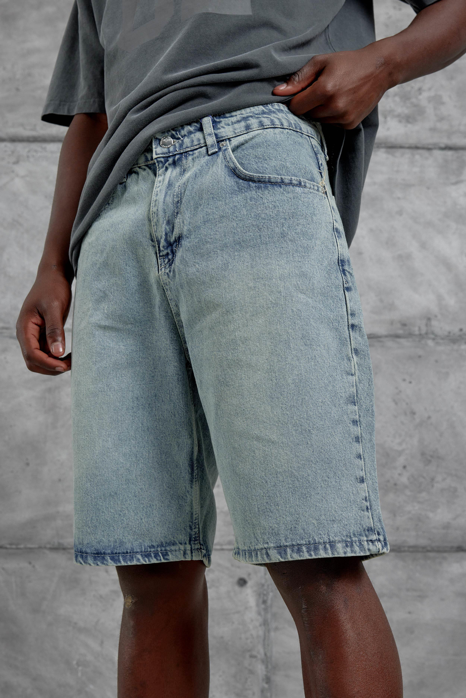 Lacivert Mb Oversize Kot Şort