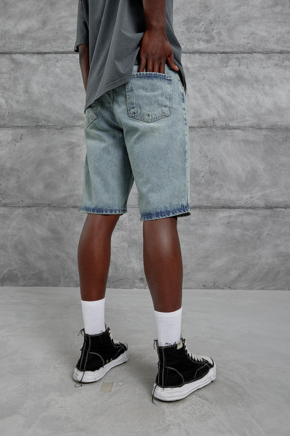 Lacivert Mb Oversize Kot Şort