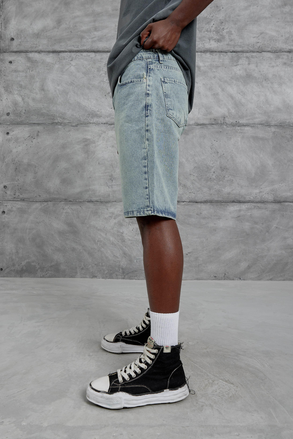 Lacivert Mb Oversize Kot Şort