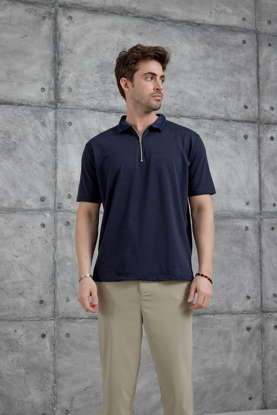 Lacivert Mrk Polo Yaka  Tshirt