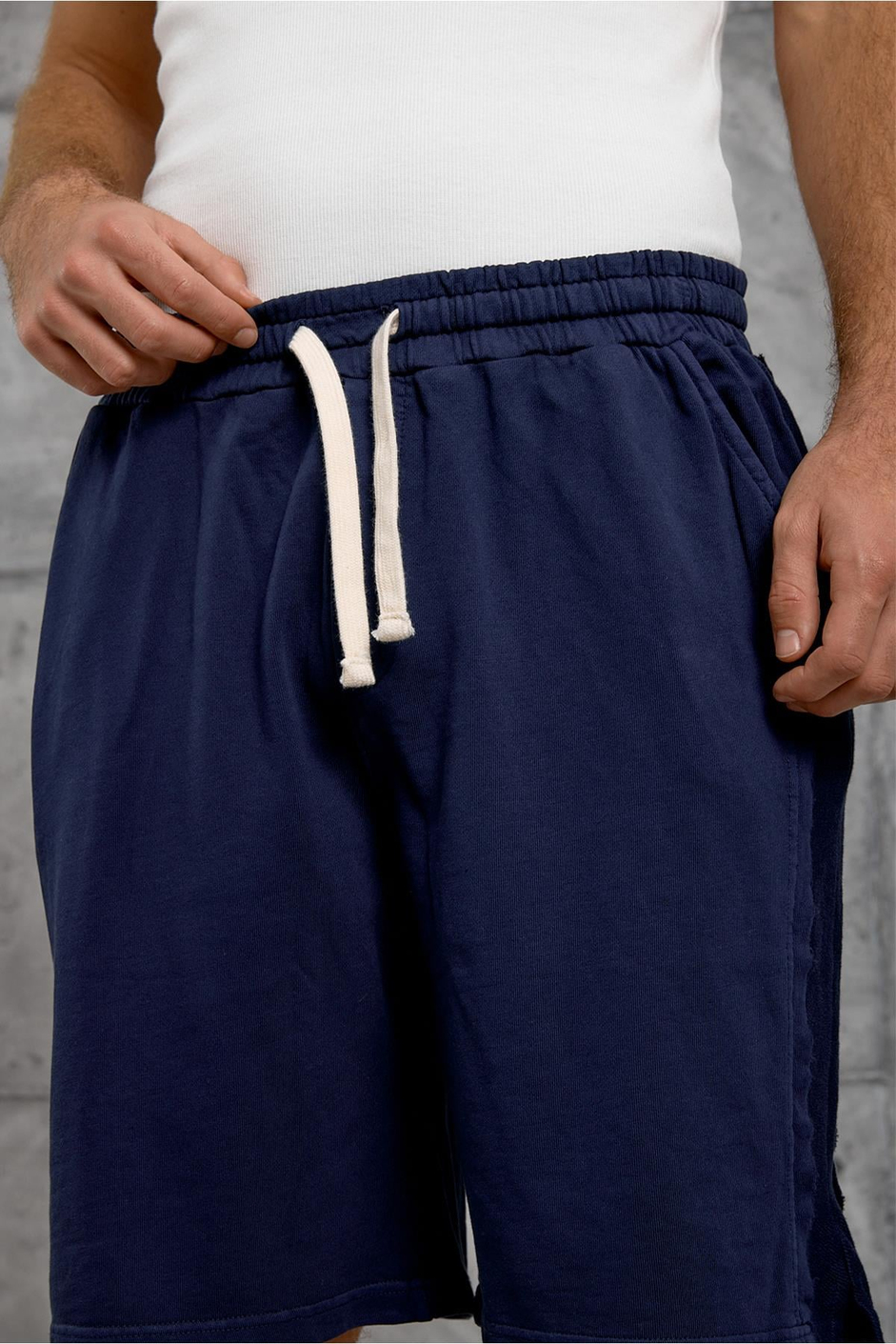 Lacivert NMRC OVERSIZE YIKAMALI ŞORT