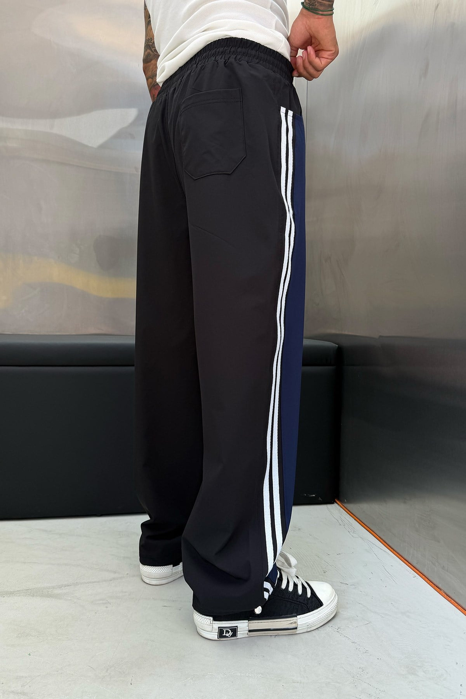 Lacivert ÖN ARKA FARKLI PARAŞÜT BAGGY EŞOFMAN ALTI