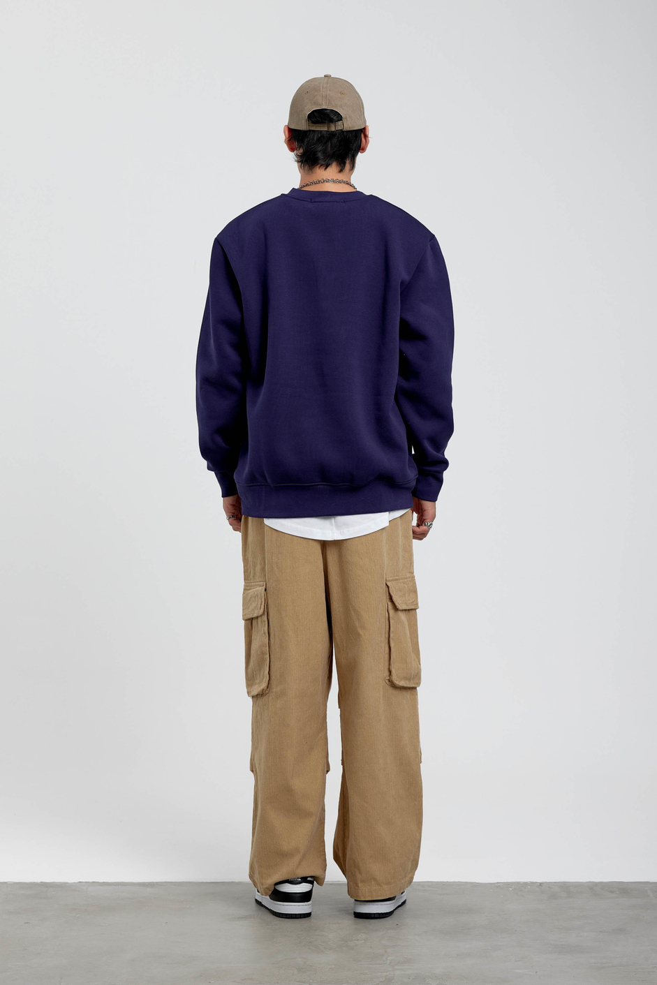 Lacivert San Diego Yazılı Sweatshirt