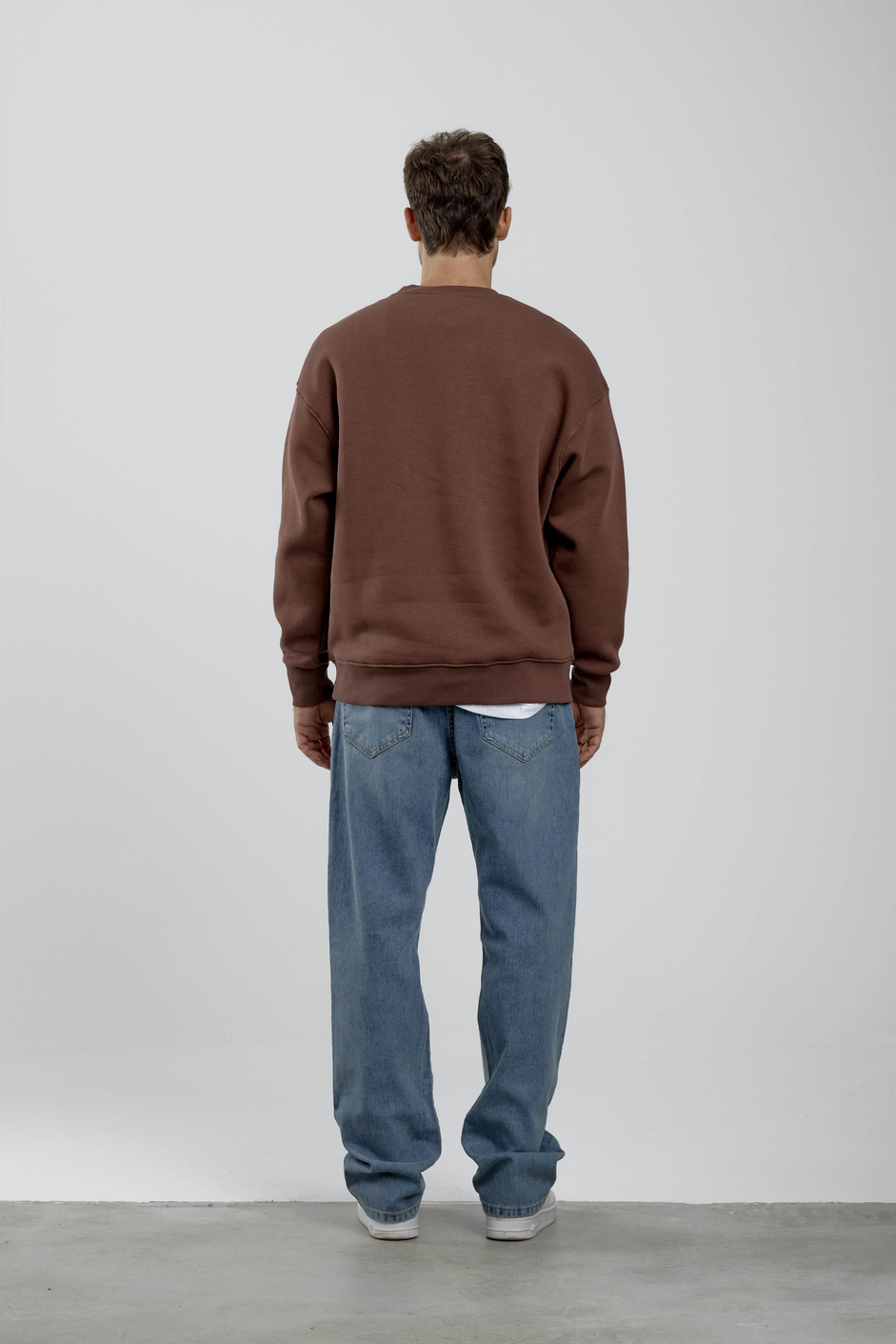 Lavenir Yazılı Kahverengi Sweatshirt