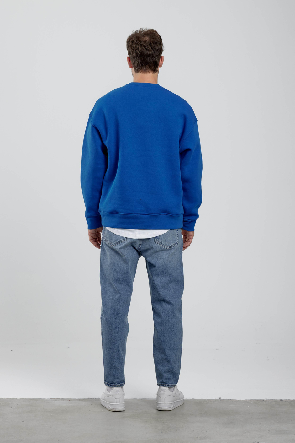 Lavenir Yazılı Mavi Sweatshirt