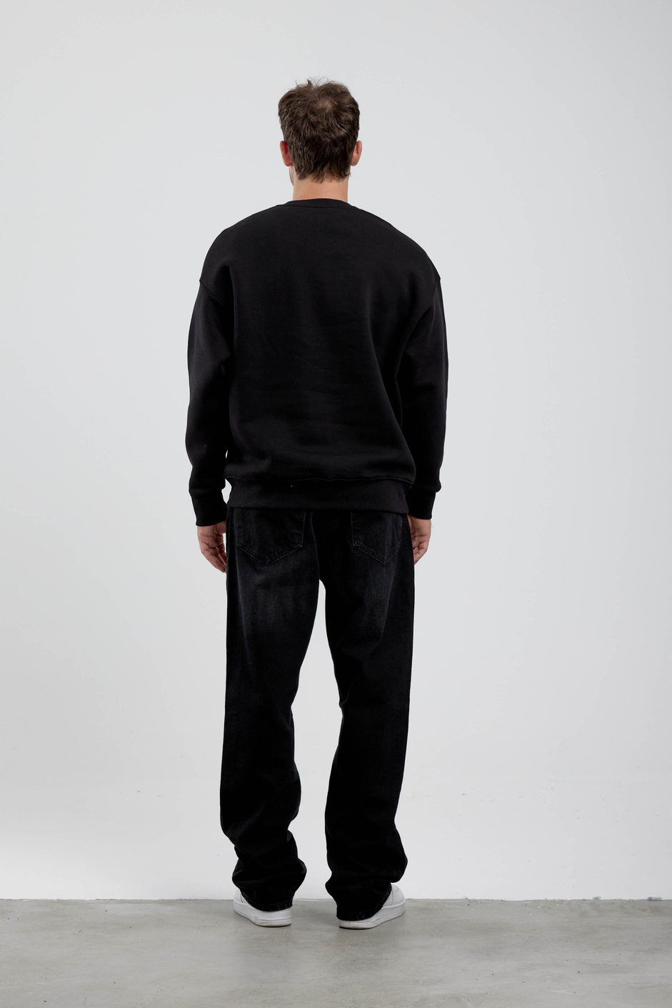 Lavenir Yazılı Siyah Sweatshirt