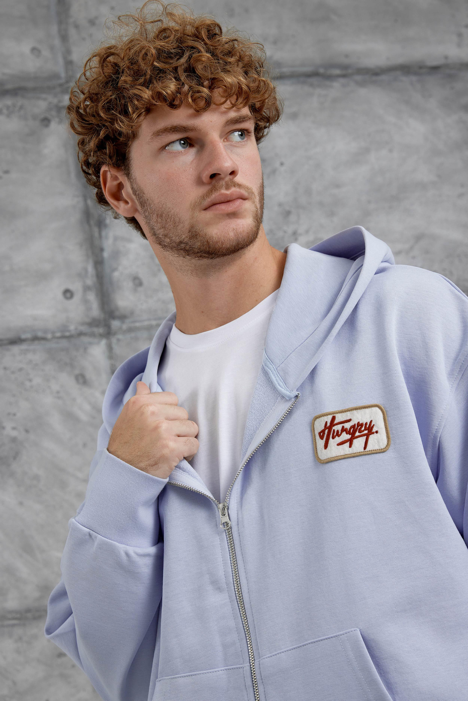 Lila Nmrc Fermuarlı Oversize Eşofman Üstü