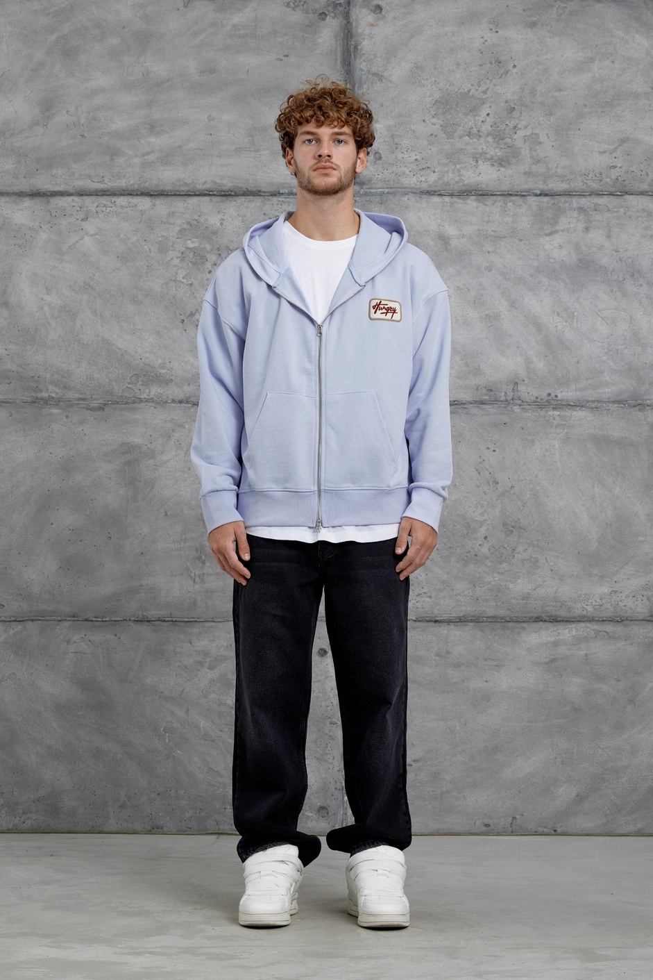 Lila Nmrc Fermuarlı Oversize Eşofman Üstü