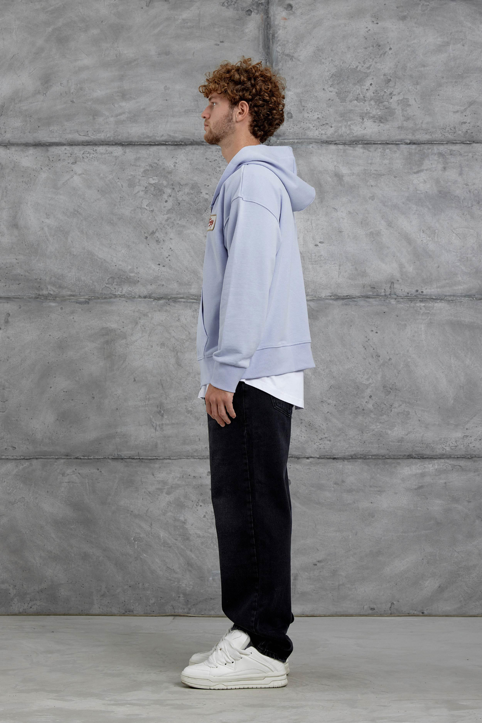 Lila Nmrc Fermuarlı Oversize Eşofman Üstü