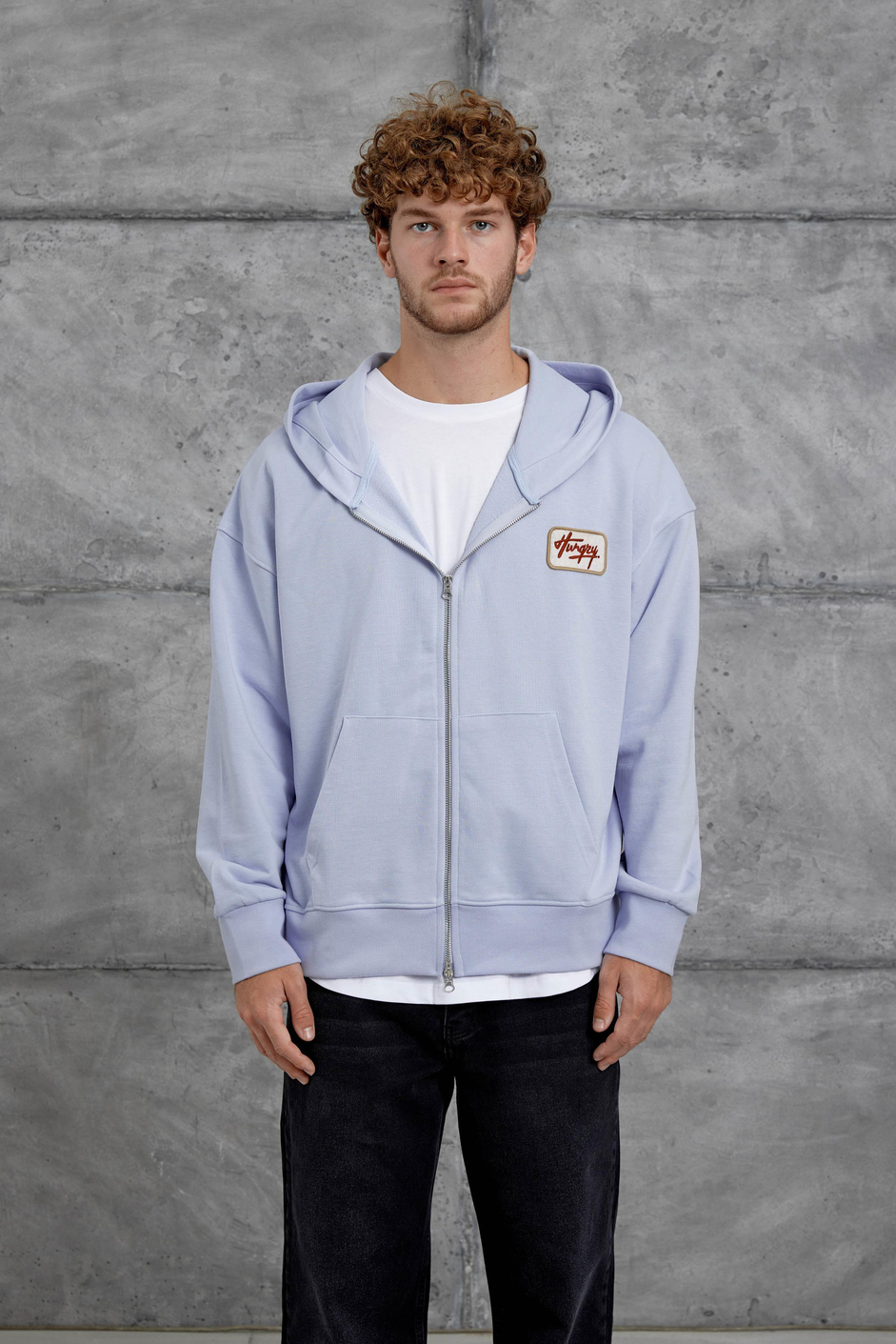 Lila Nmrc Fermuarlı Oversize Eşofman Üstü