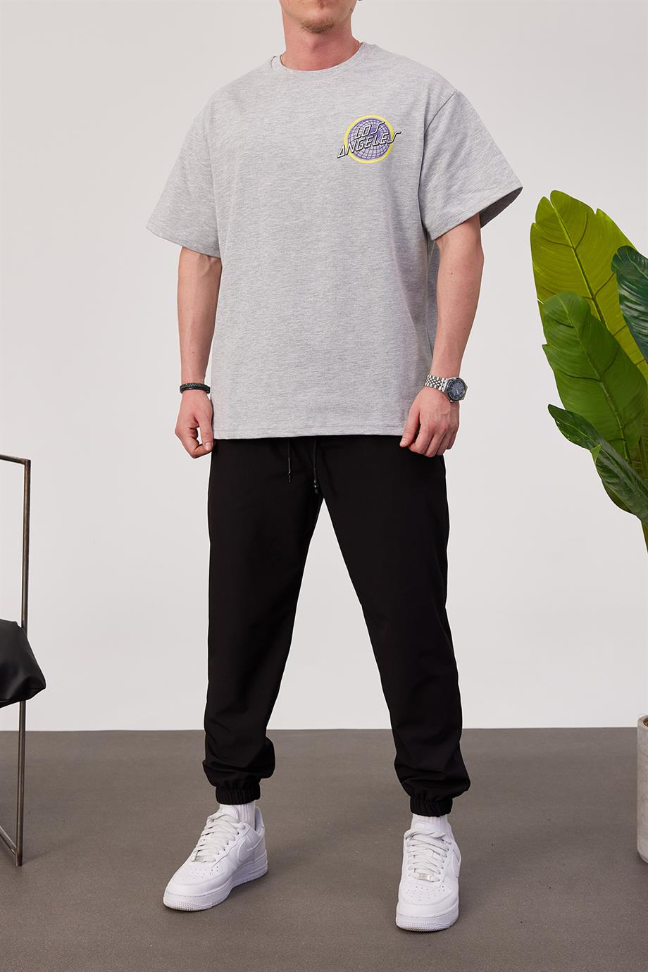 Los Angeles Gri Tshirt