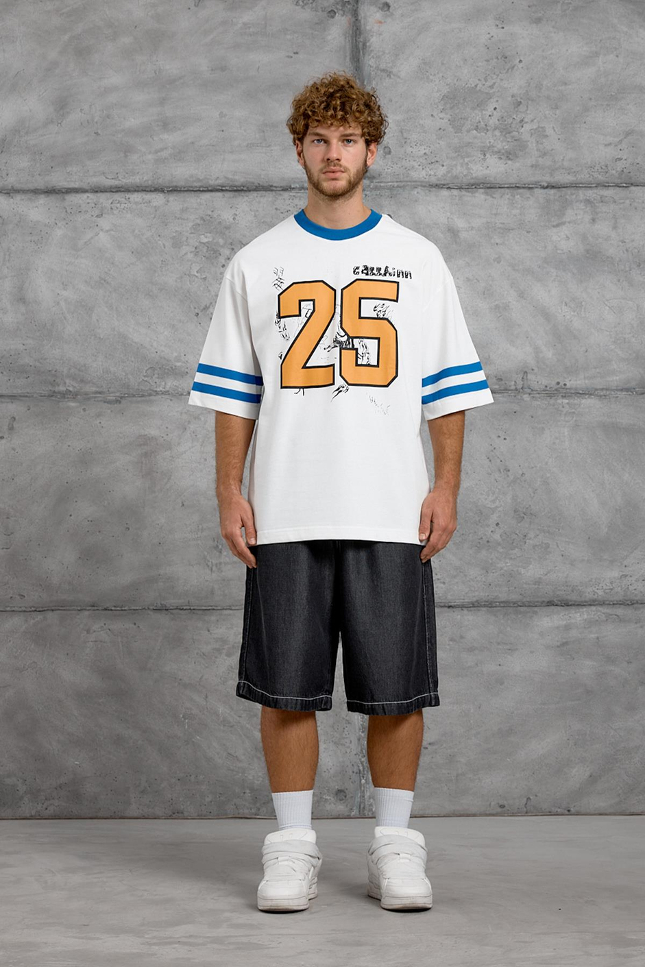 Mavi 25 BASKI OVERSIZE TSHIRT