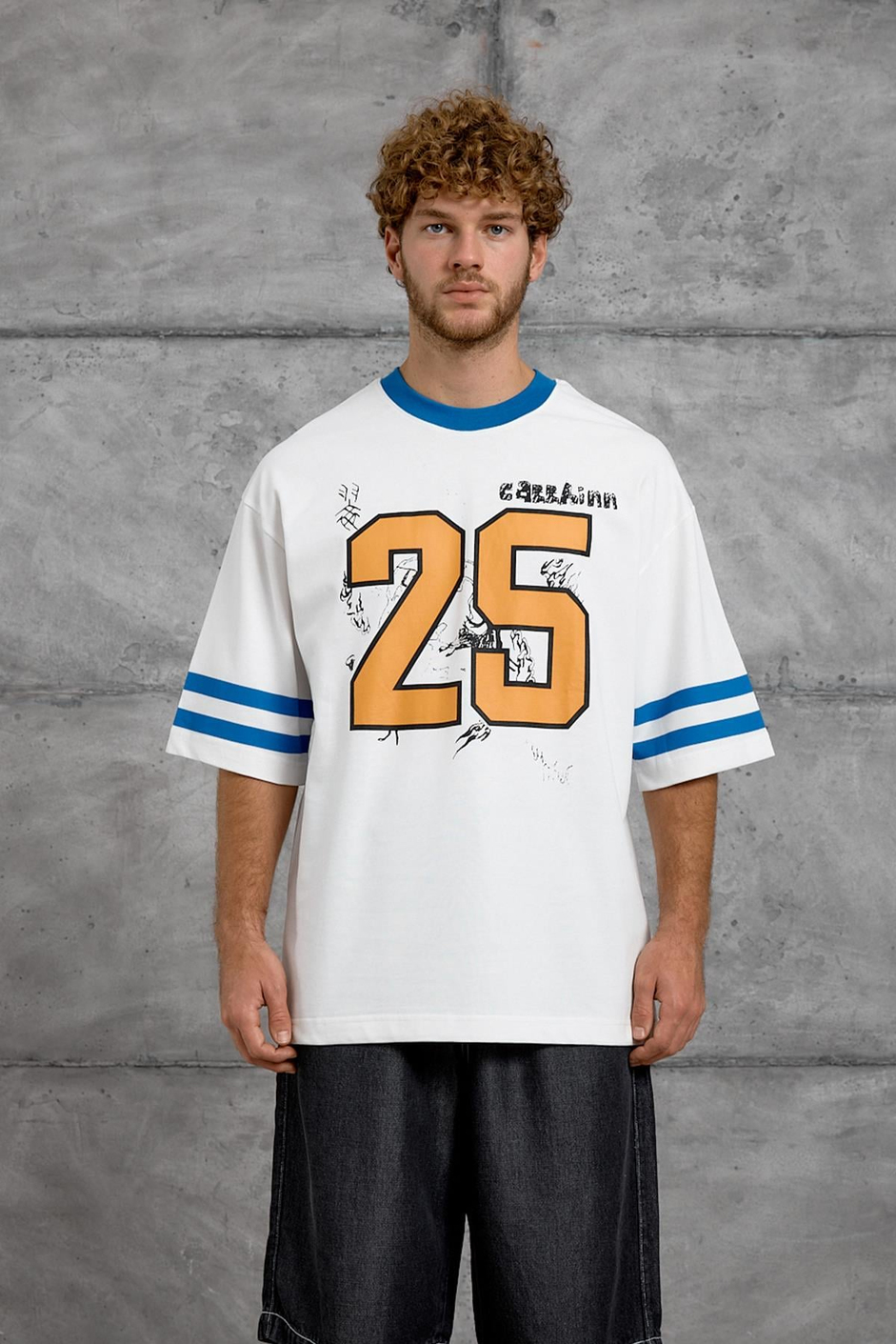 Mavi 25 BASKI OVERSIZE TSHIRT