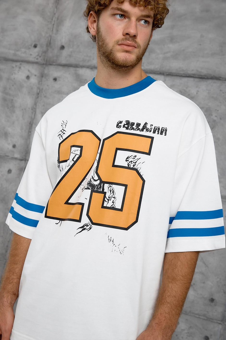 Mavi 25 BASKI OVERSIZE TSHIRT