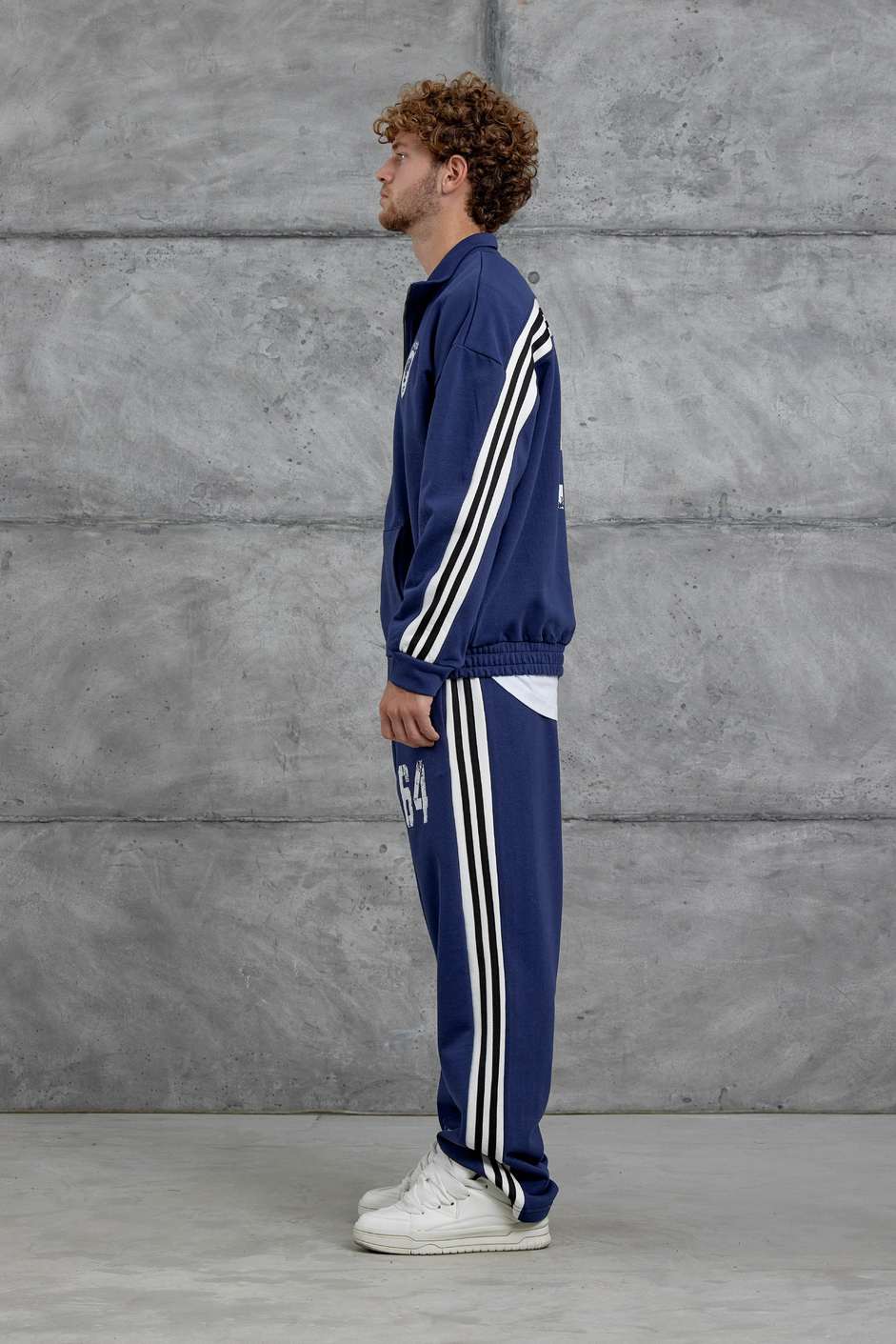 Mavi 64 Baskılı Oversize Eşofman Takımı