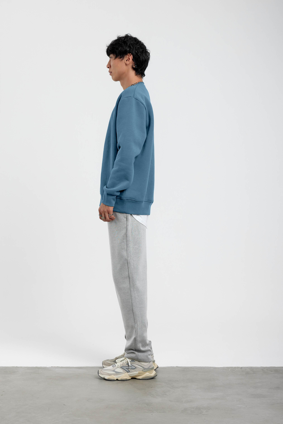 Mavi Bisiklet Yaka Basic Şardonlu Sweatshirt