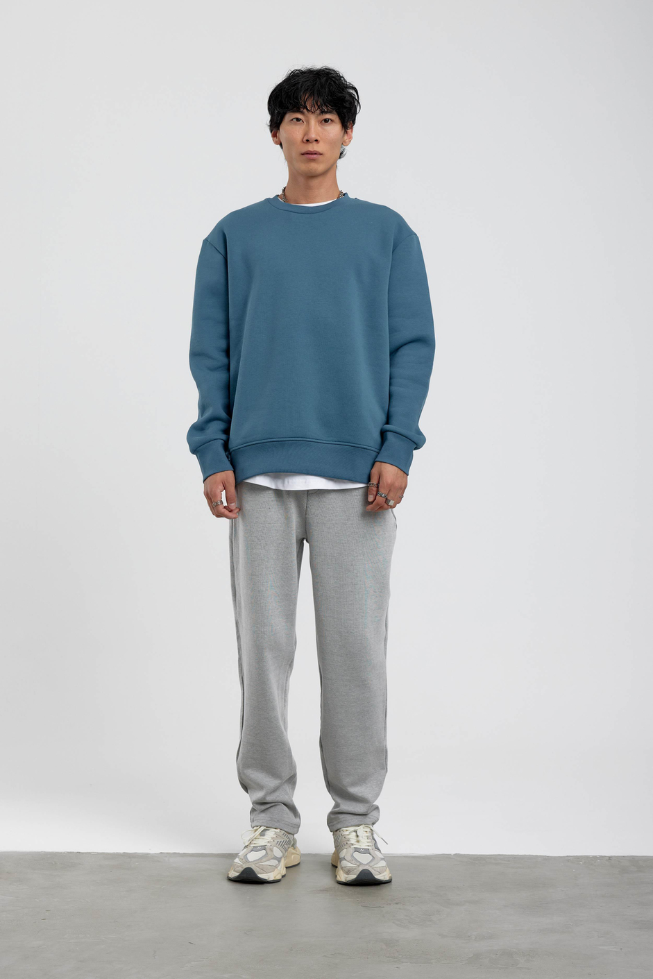 Mavi Bisiklet Yaka Basic Şardonlu Sweatshirt