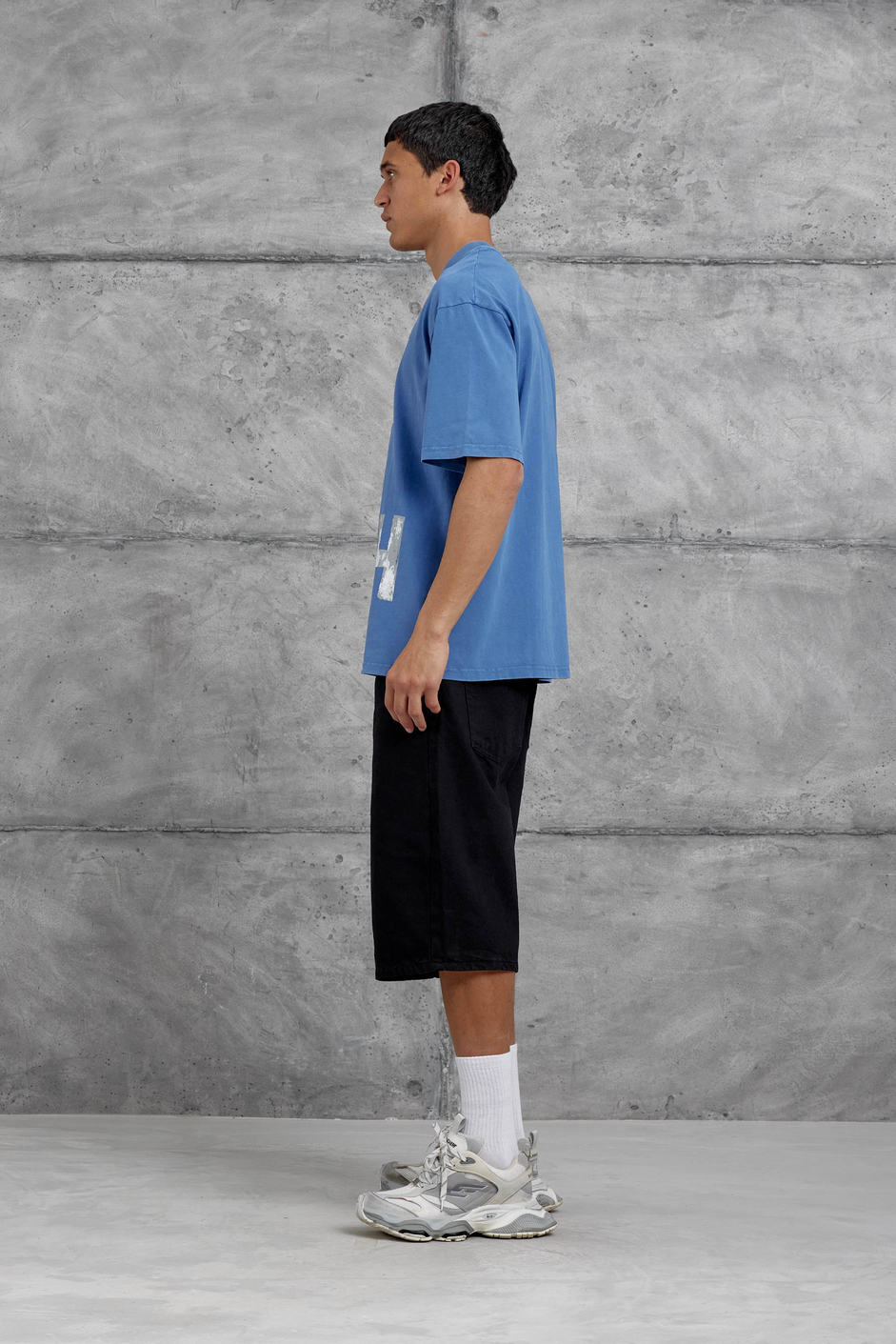 Mavi City Of Youth Baskılı OVersize Tshirt