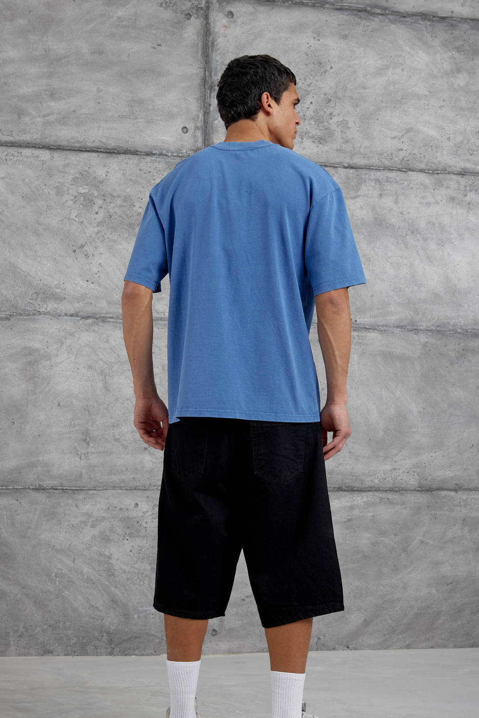 Mavi City Of Youth Baskılı OVersize Tshirt