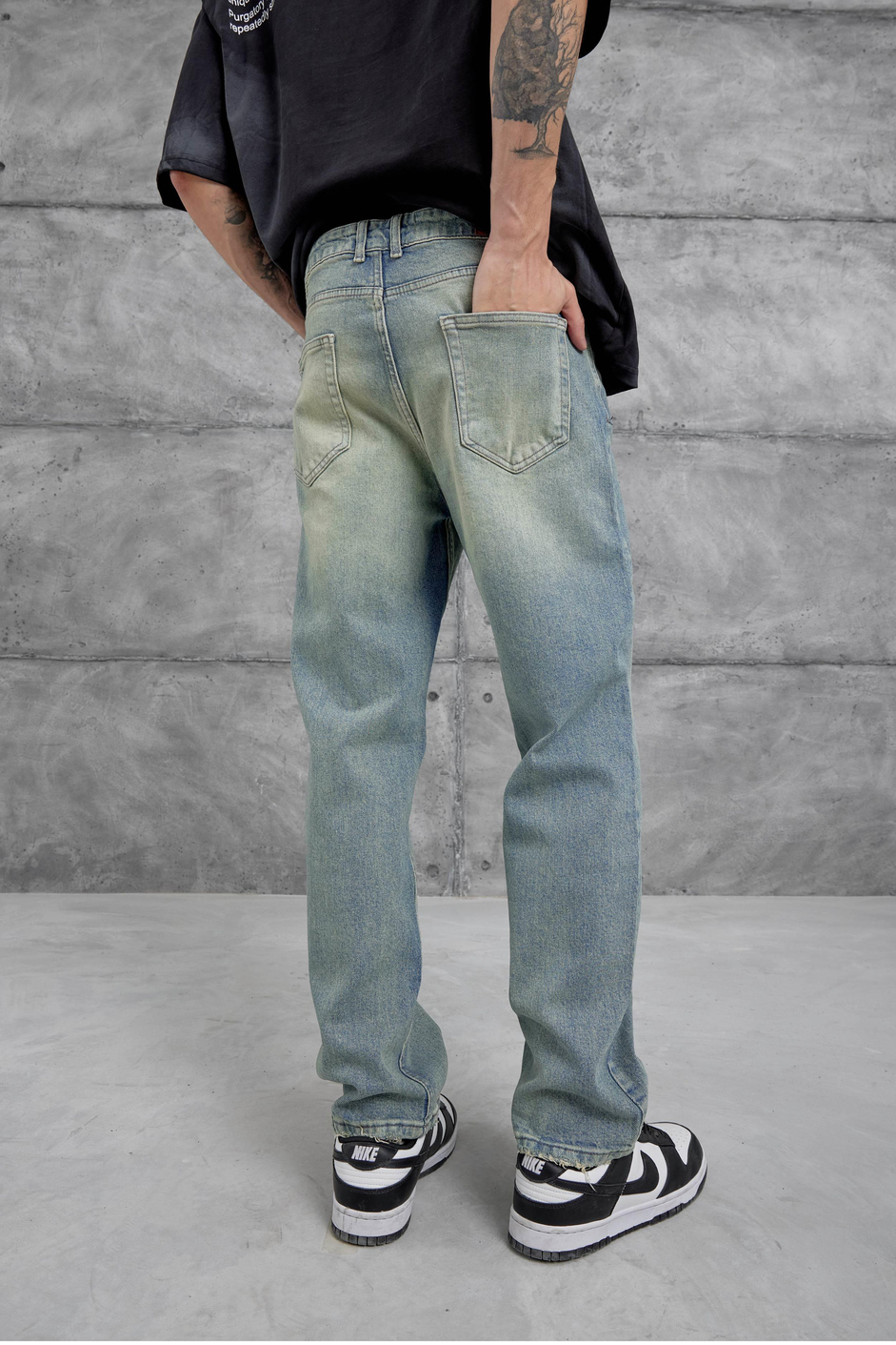Mavi Cth Taşlamalı Mavi Jean