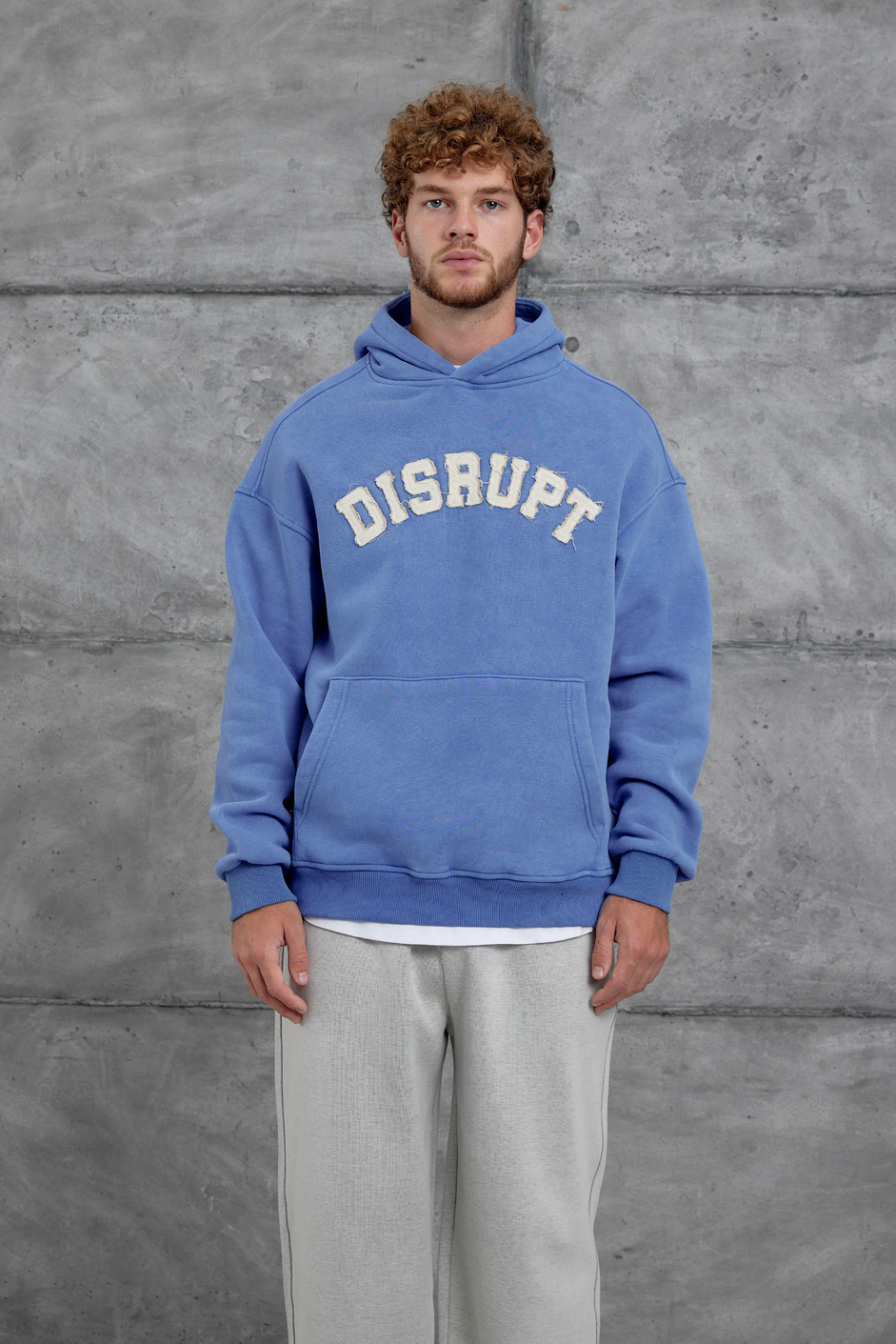 Mavi Disrupt Yazılı Şardonlu Oversize Sweatshirt