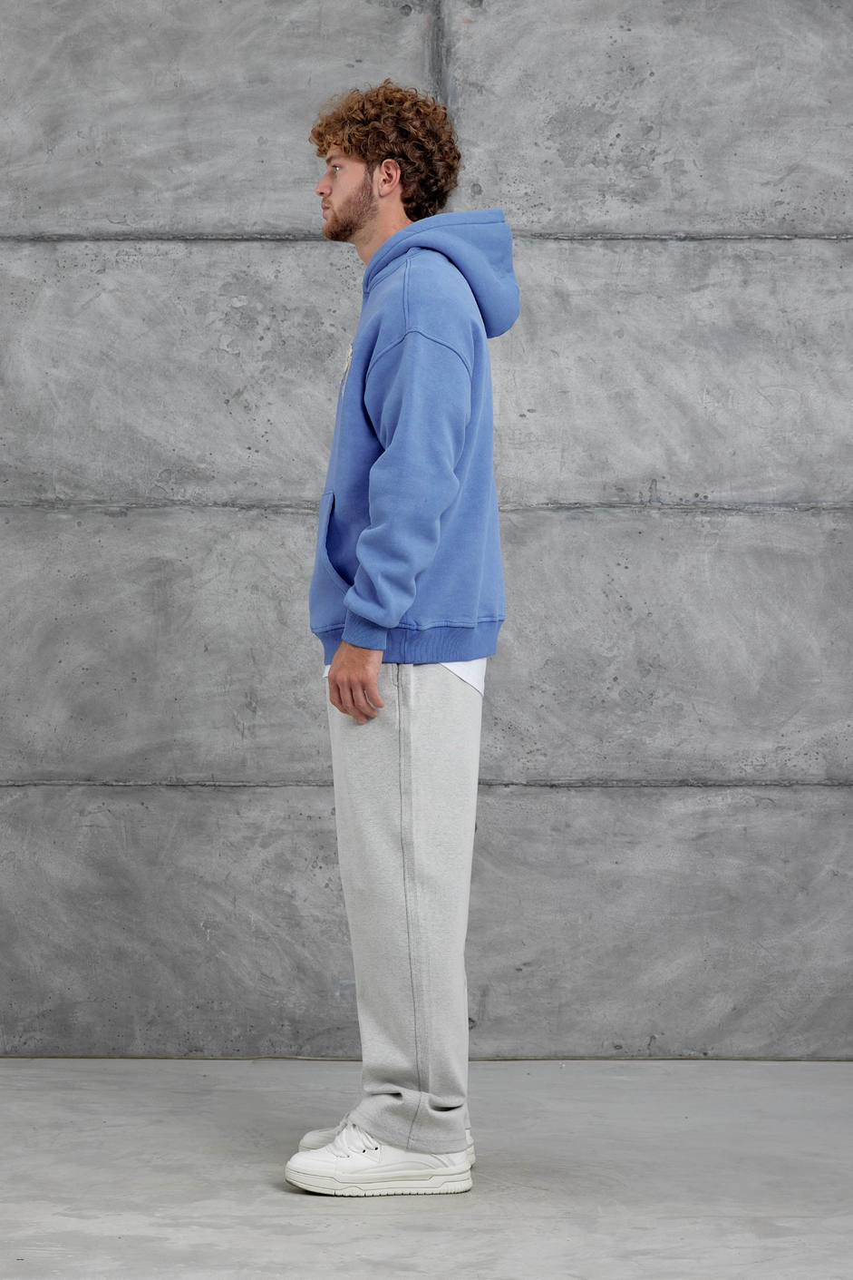 Mavi Disrupt Yazılı Şardonlu Oversize Sweatshirt