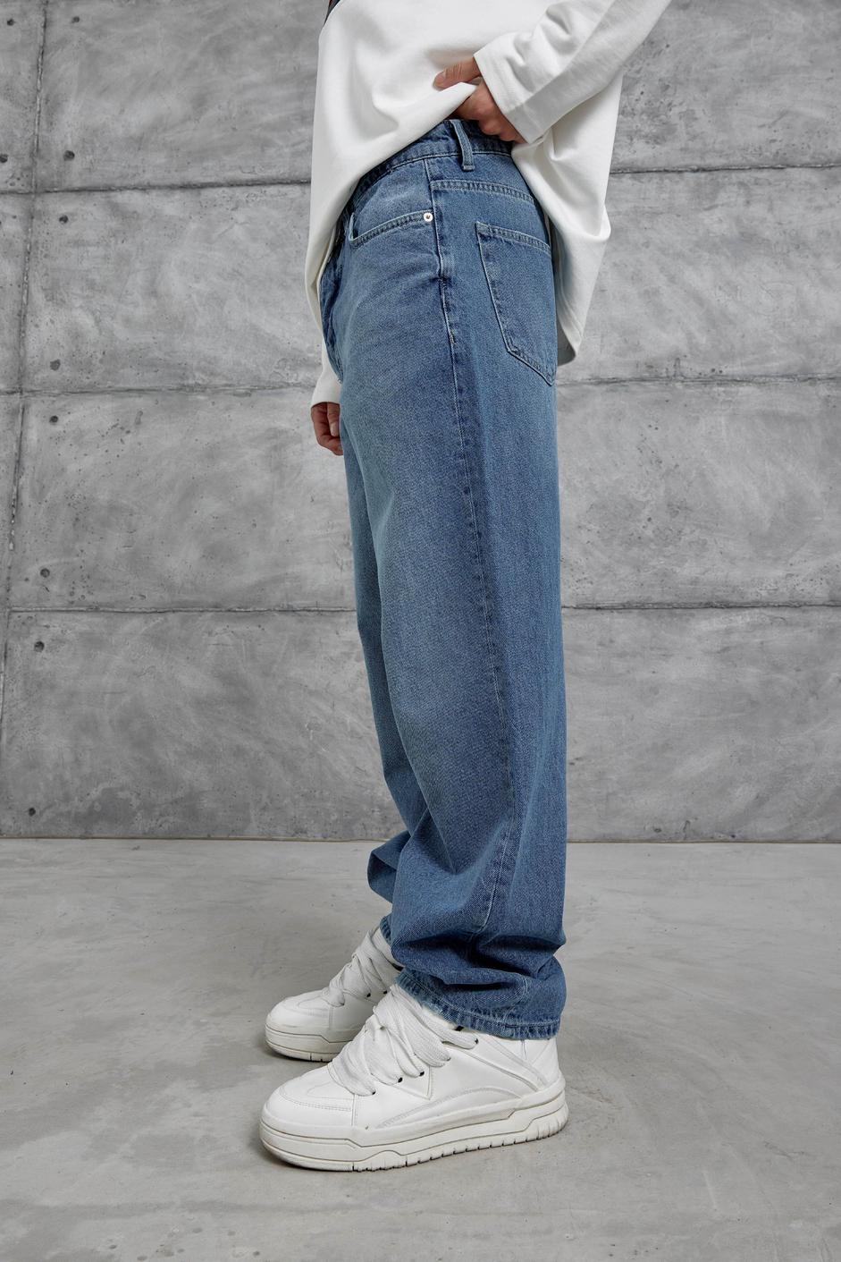 Mavi GST BAGGY KALIP TAŞLAMALI JEAN