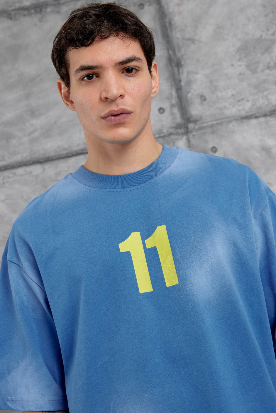 Mavi M11 Yazılı Oversize Tshirt