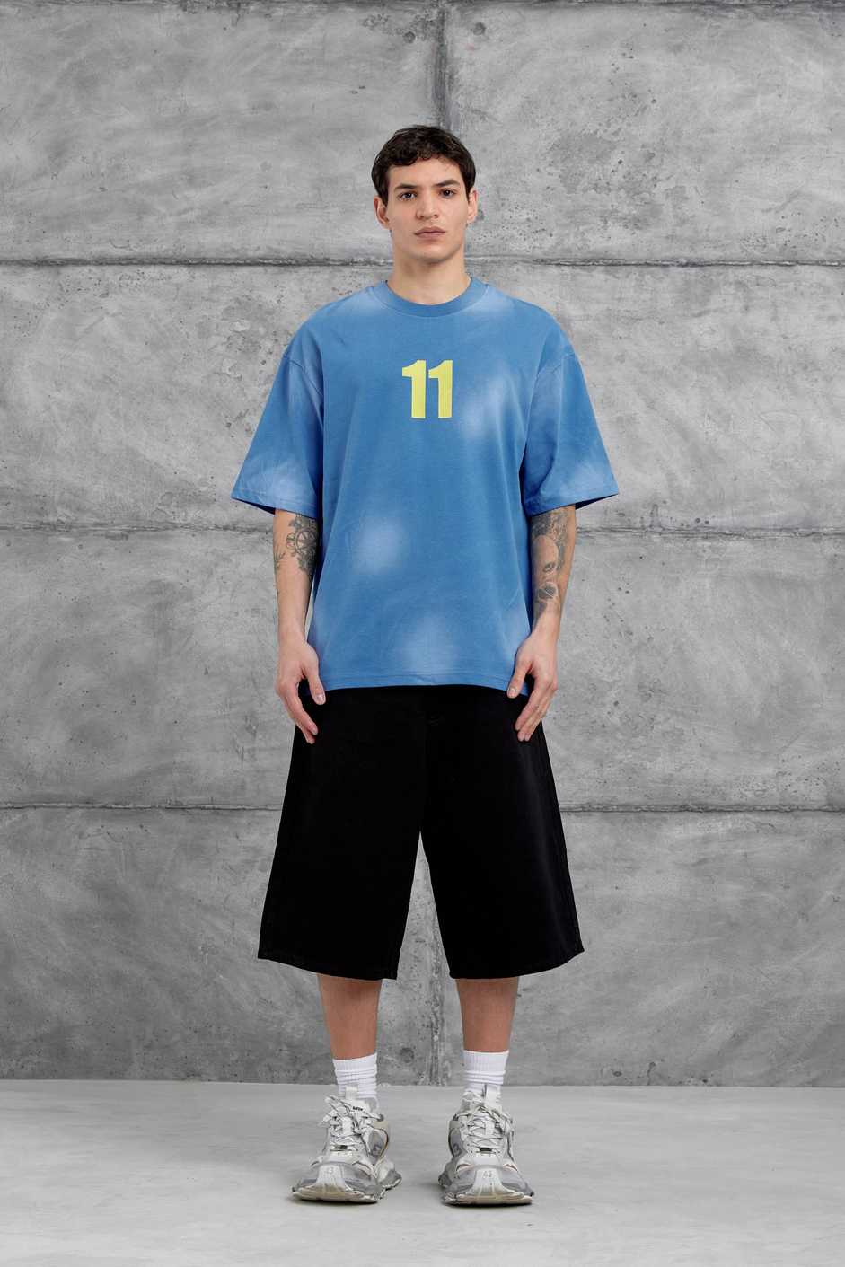 Mavi M11 Yazılı Oversize Tshirt