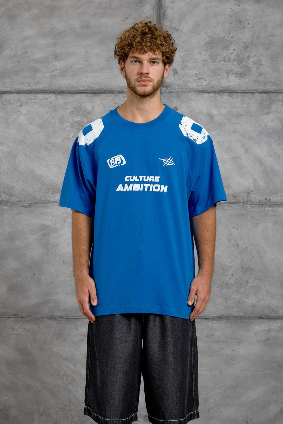 Mavi OMUZ RAKAM BASKI OVERSIZE TSHIRT