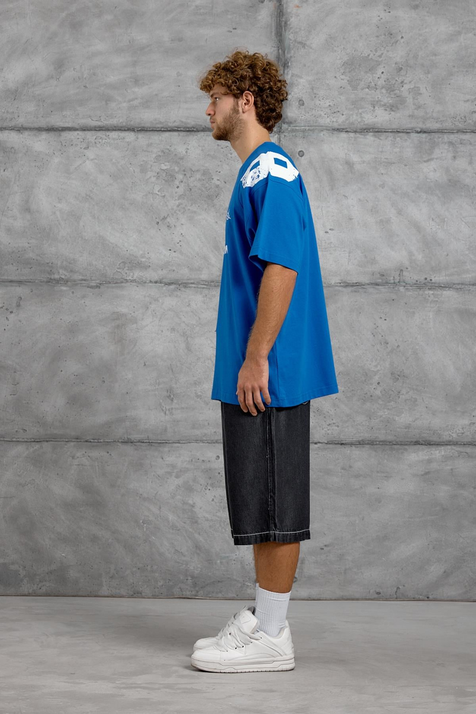 Mavi OMUZ RAKAM BASKI OVERSIZE TSHIRT