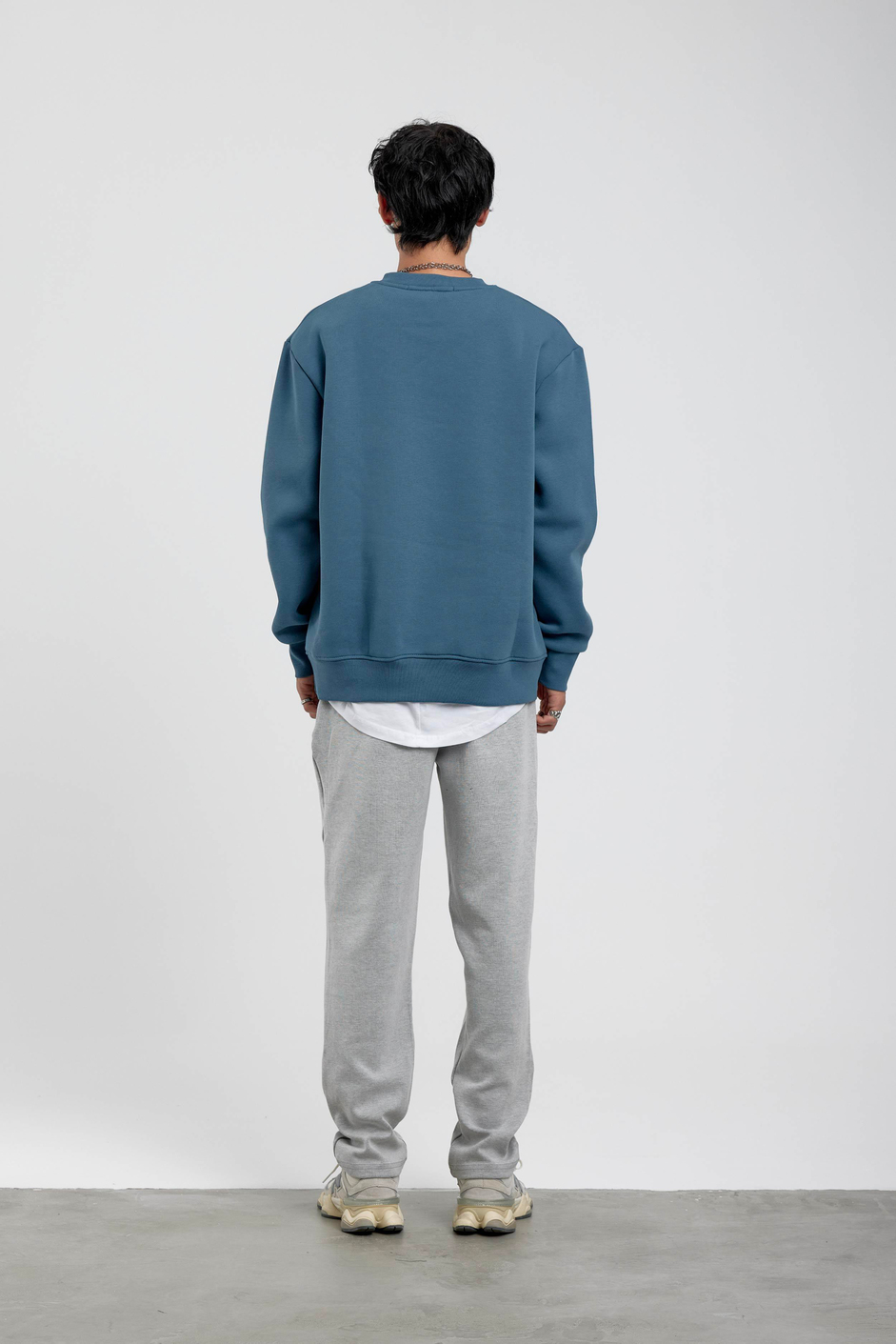 Mavi San Diego Yazılı Sweatshirt