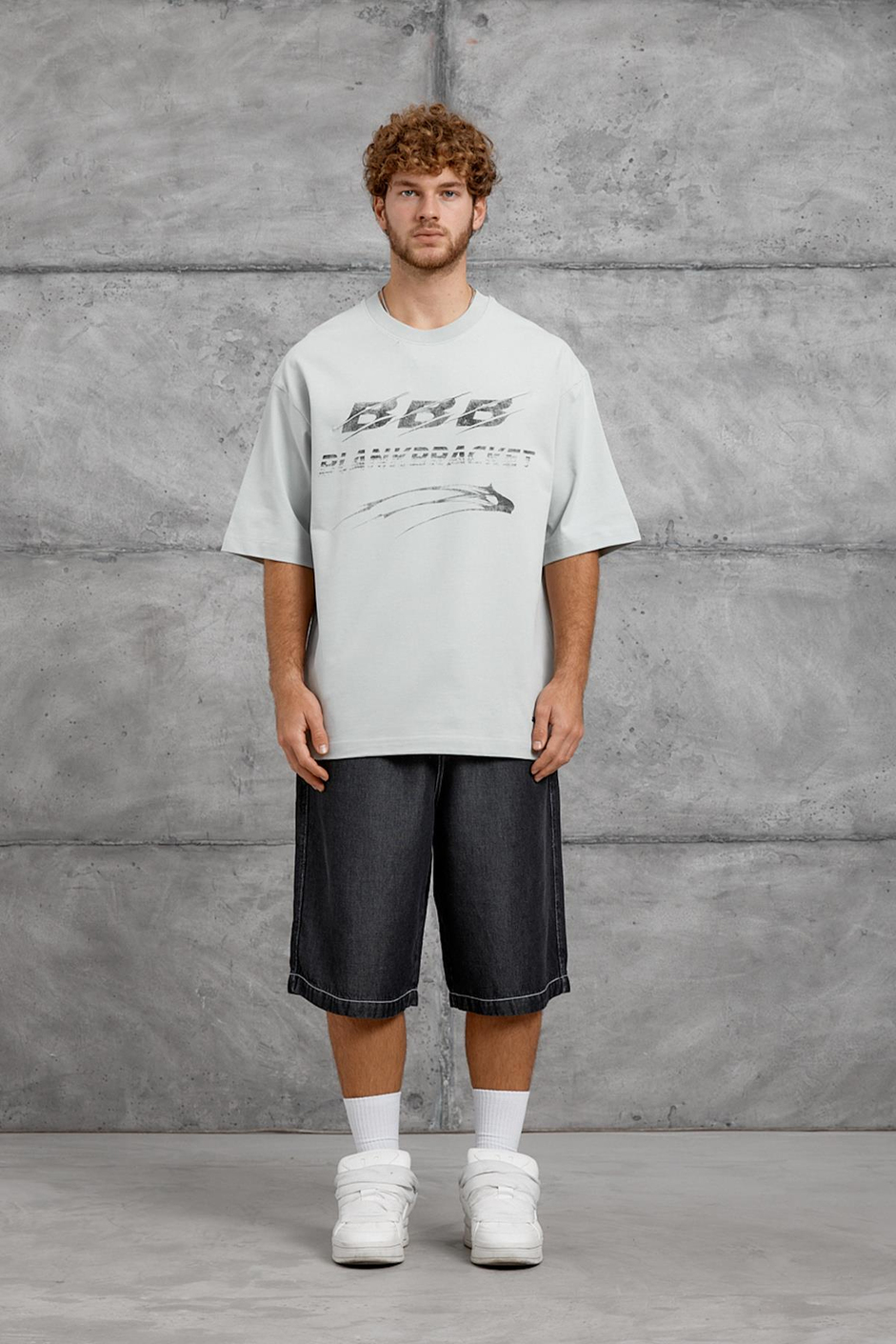 Mint Yeşili BBB BASKI OVERSIZE TSHIRT