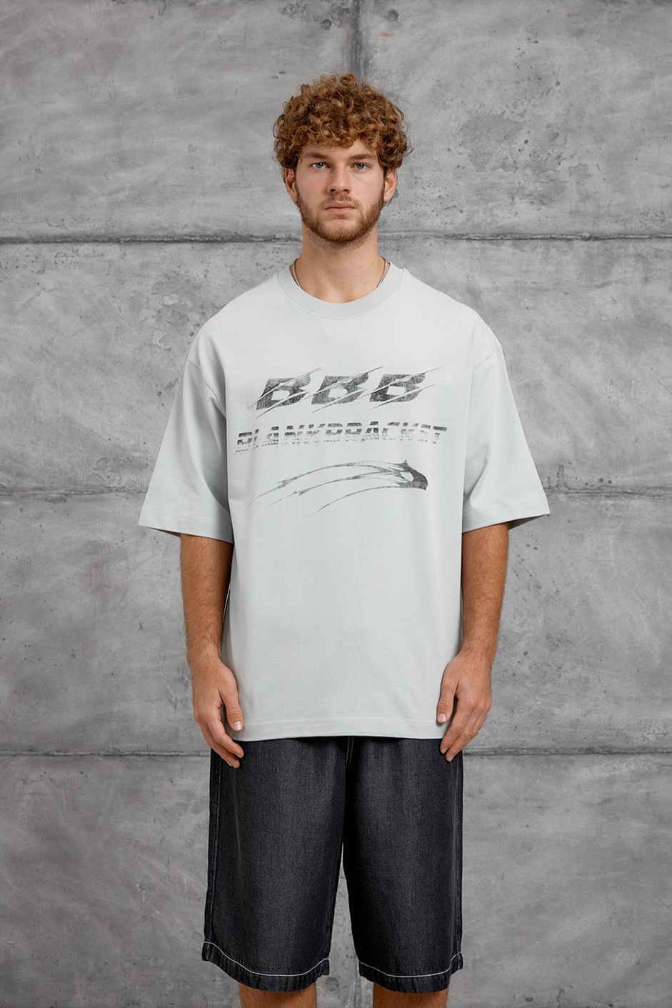 Mint Yeşili BBB BASKI OVERSIZE TSHIRT