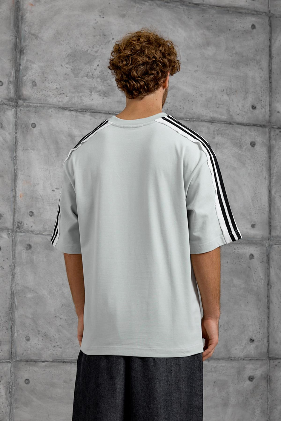 Mint Yeşili OMUZDA ŞERİT OVERSIZE TSHIRT
