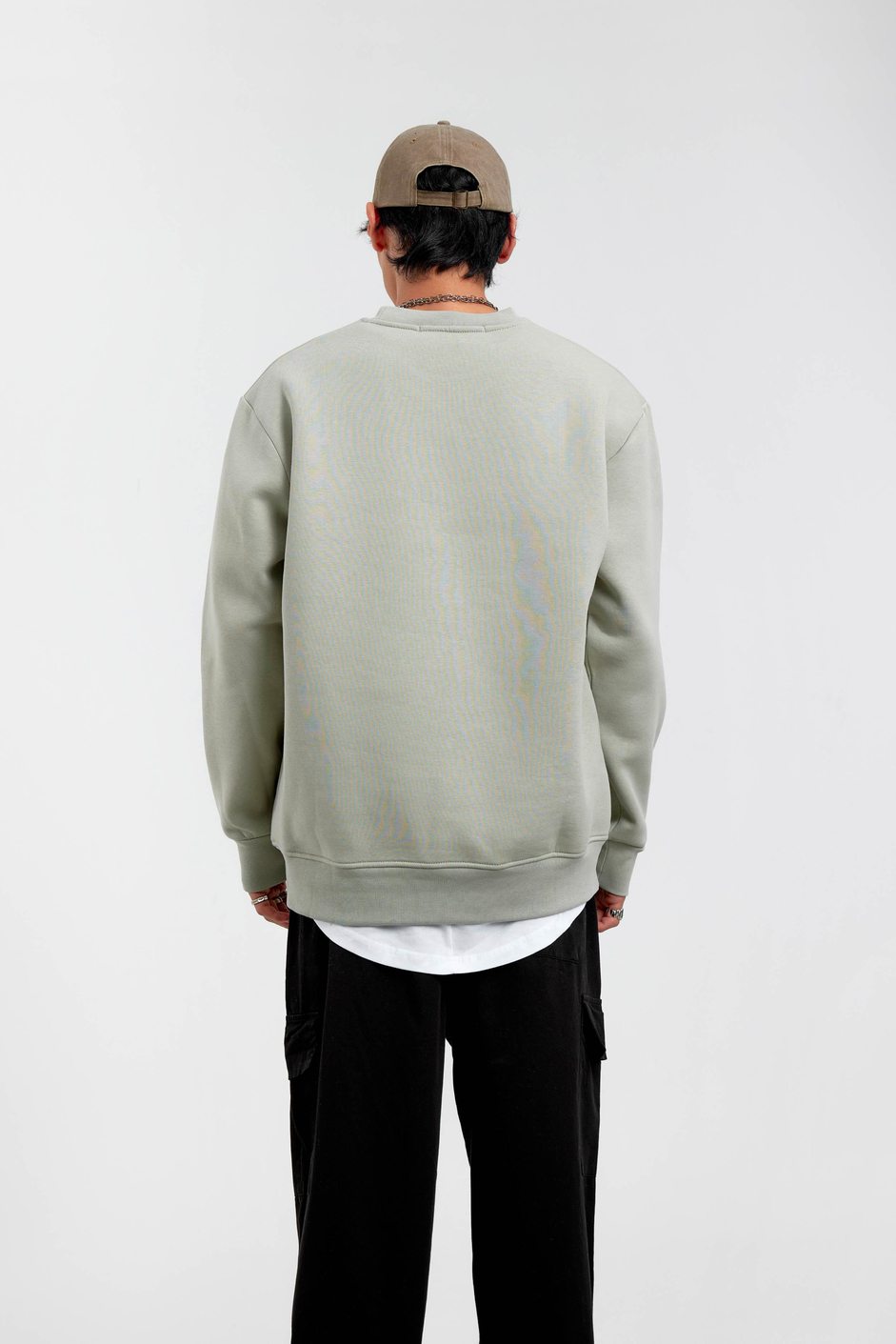 Mint Yeşili San Diego Yazılı Sweatshirt