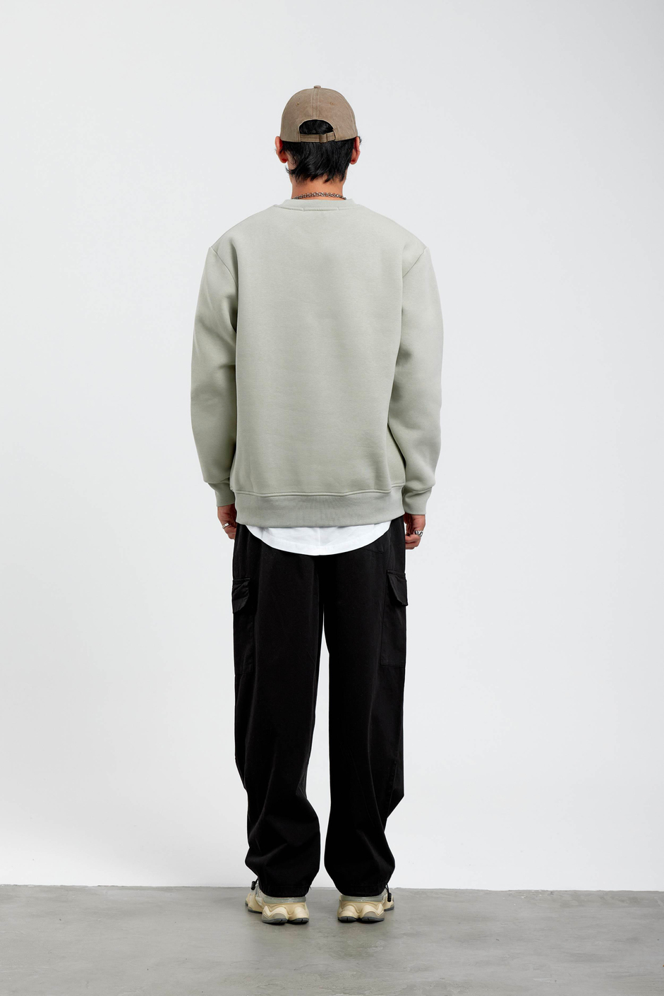 Mint Yeşili San Diego Yazılı Sweatshirt