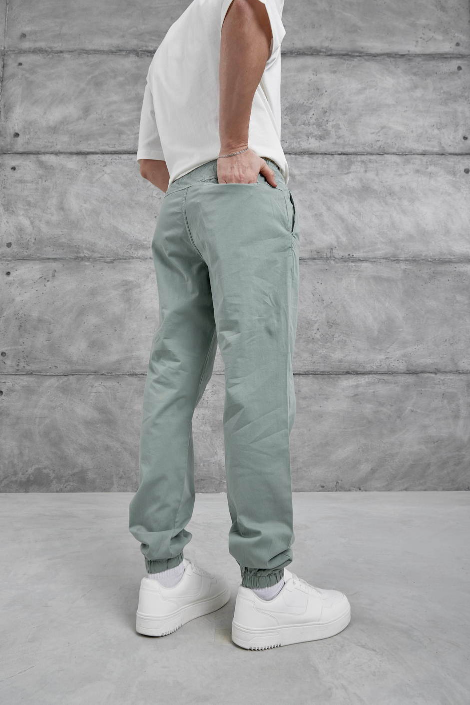 Mint Yeşili Yp Paça Lastikli Pantolon