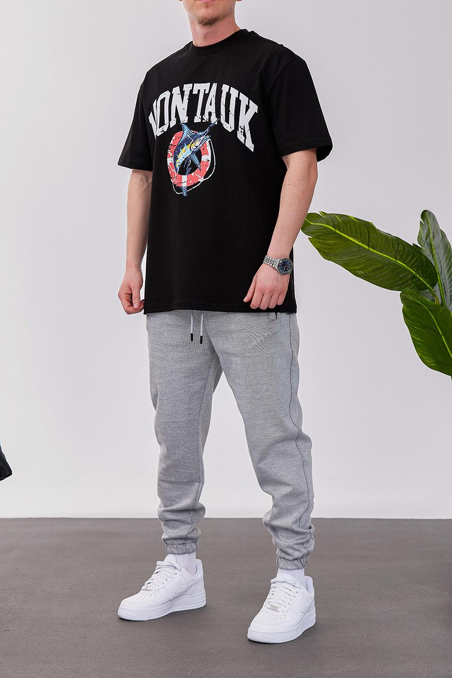 Montauk Siyah Tshirt