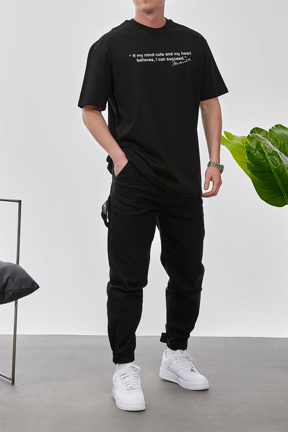 Muhammad Ali Bank Siyah Tshirt