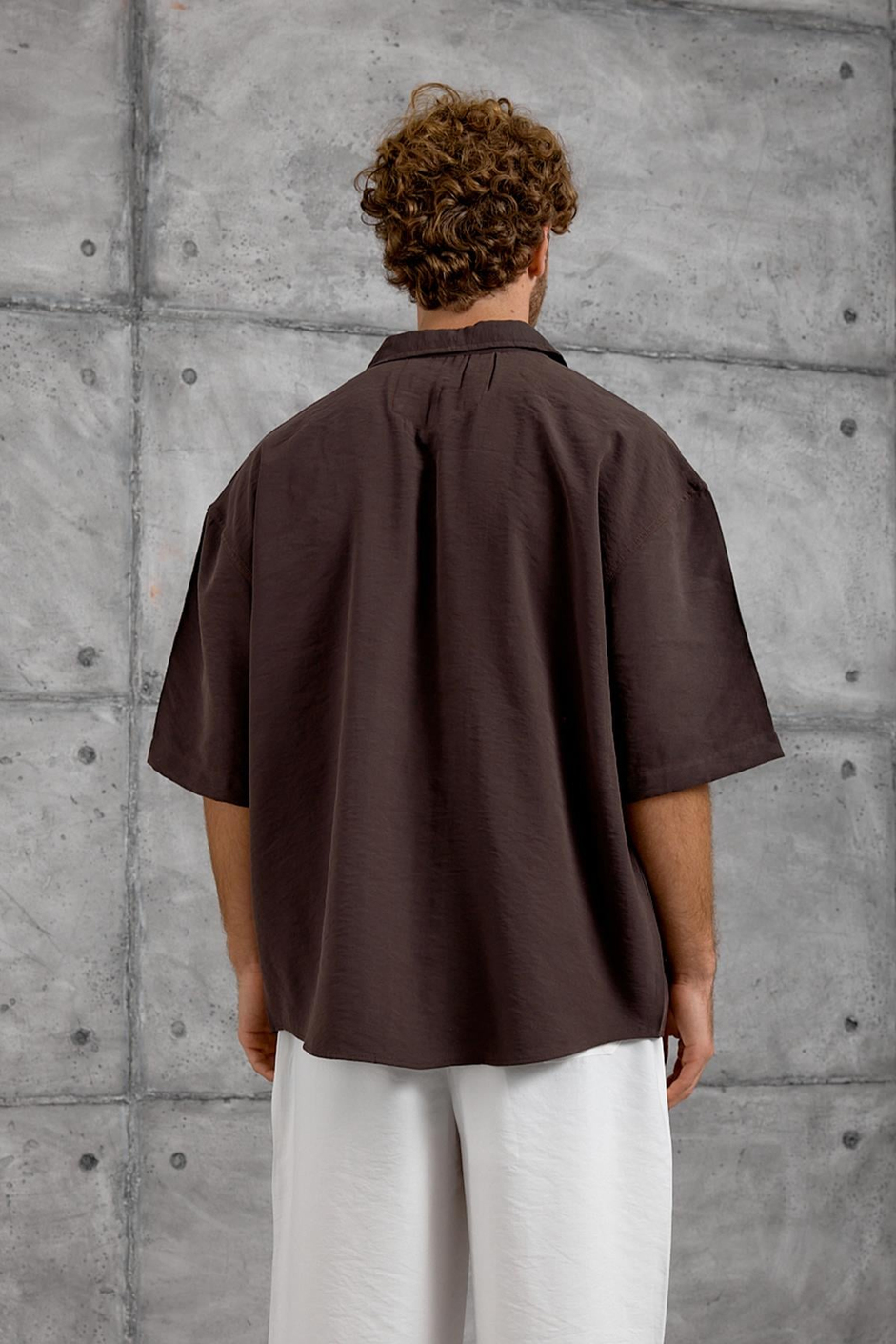 Mürdüm MODAL KUMAŞ OVERSIZE GÖMLEK