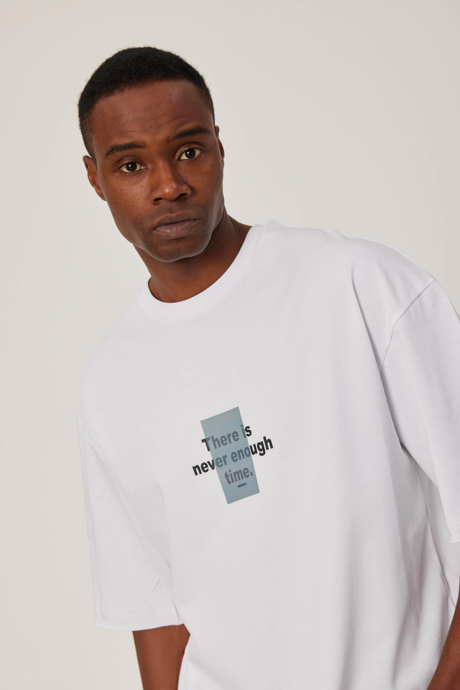 Never Enough Yazılı Pis Kol Beyaz Tshirt