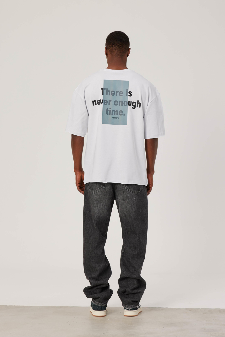 Never Enough Yazılı Pis Kol Beyaz Tshirt