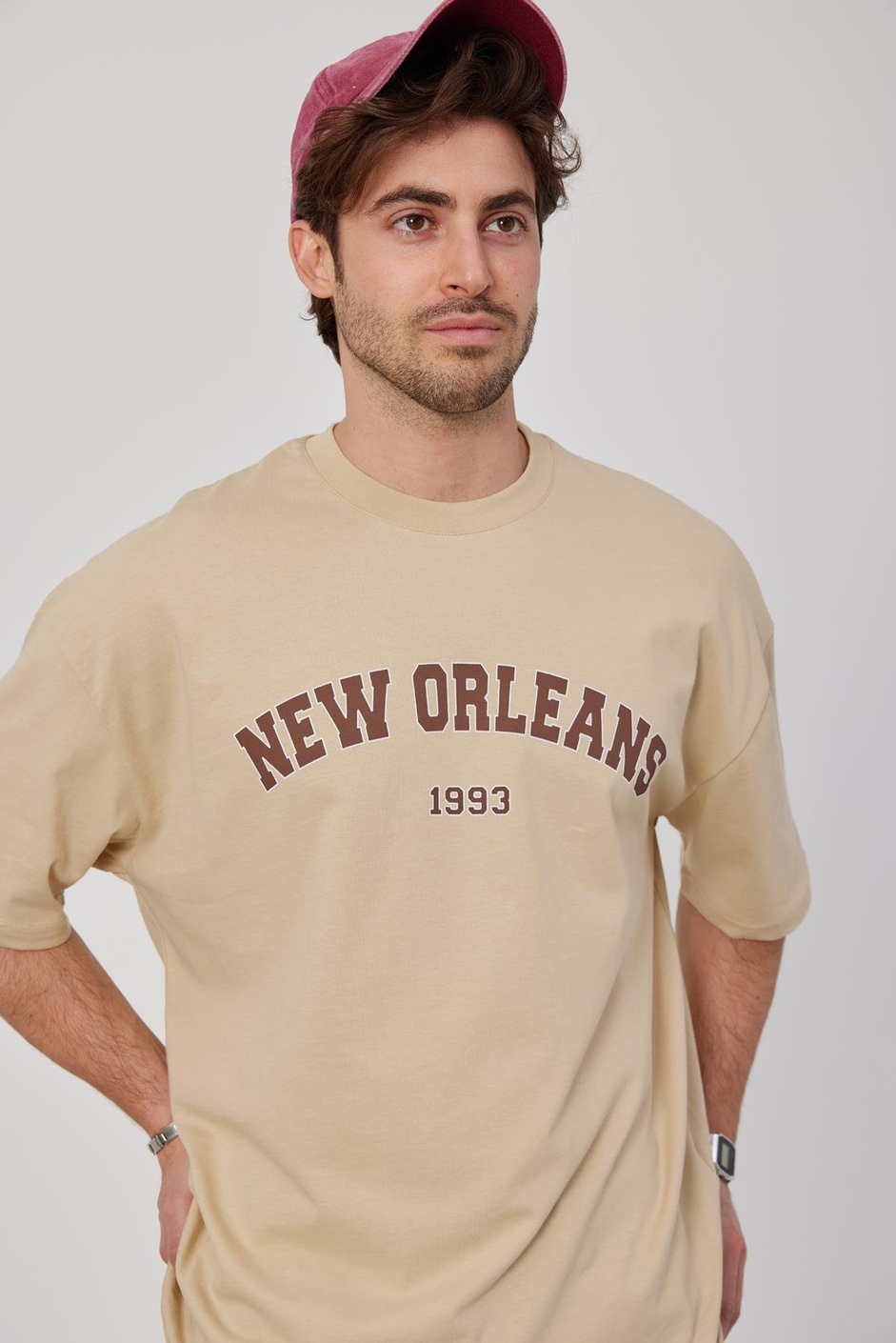 New Orleans Krem Tshirt