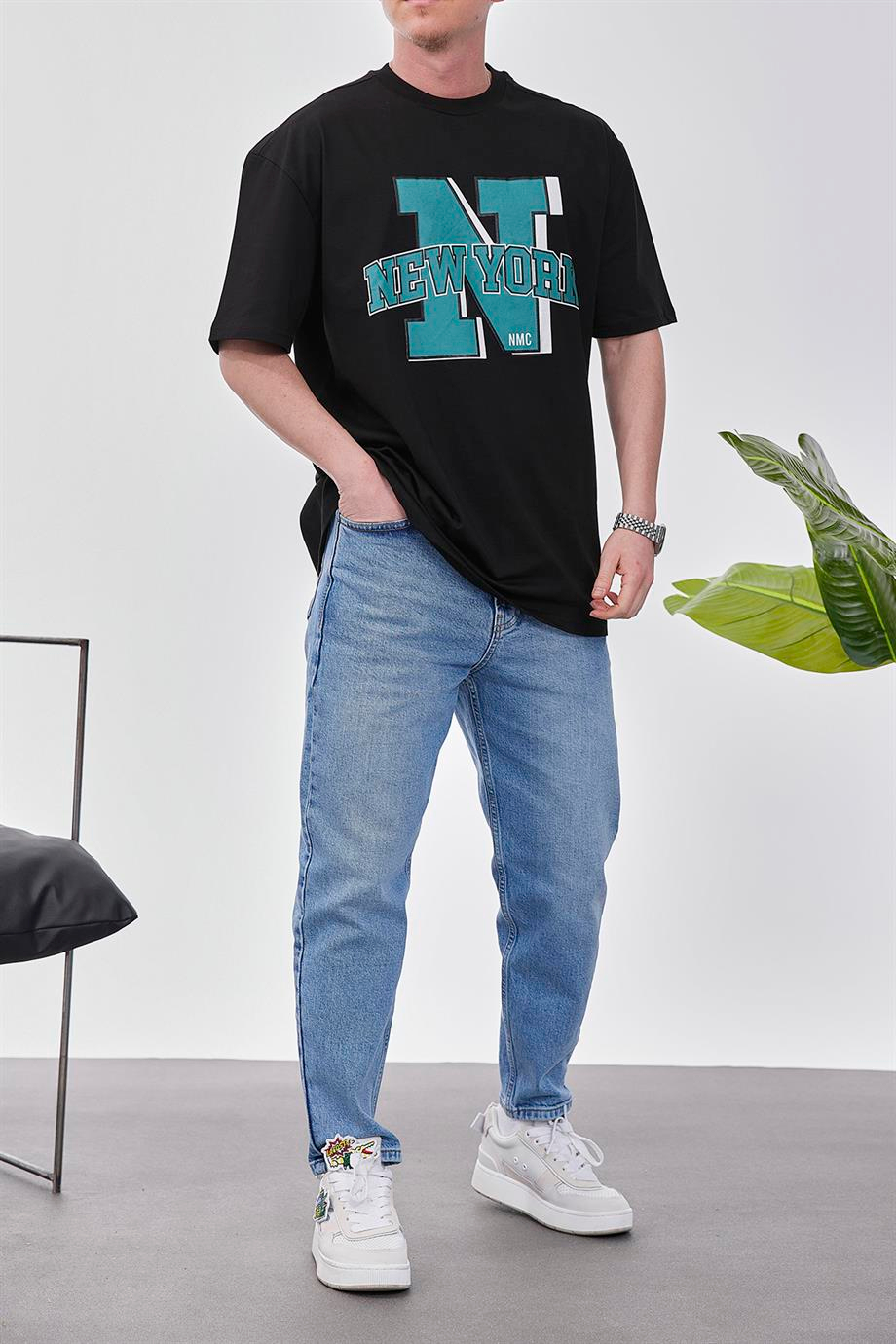 New York Siyah Tshirt